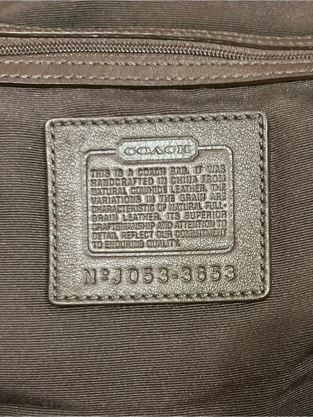 Coach Leather Shoulder Bag with Buckle Accent - Picture 6 of 6